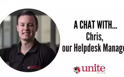 A chat with Chris, our helpdesk manager.